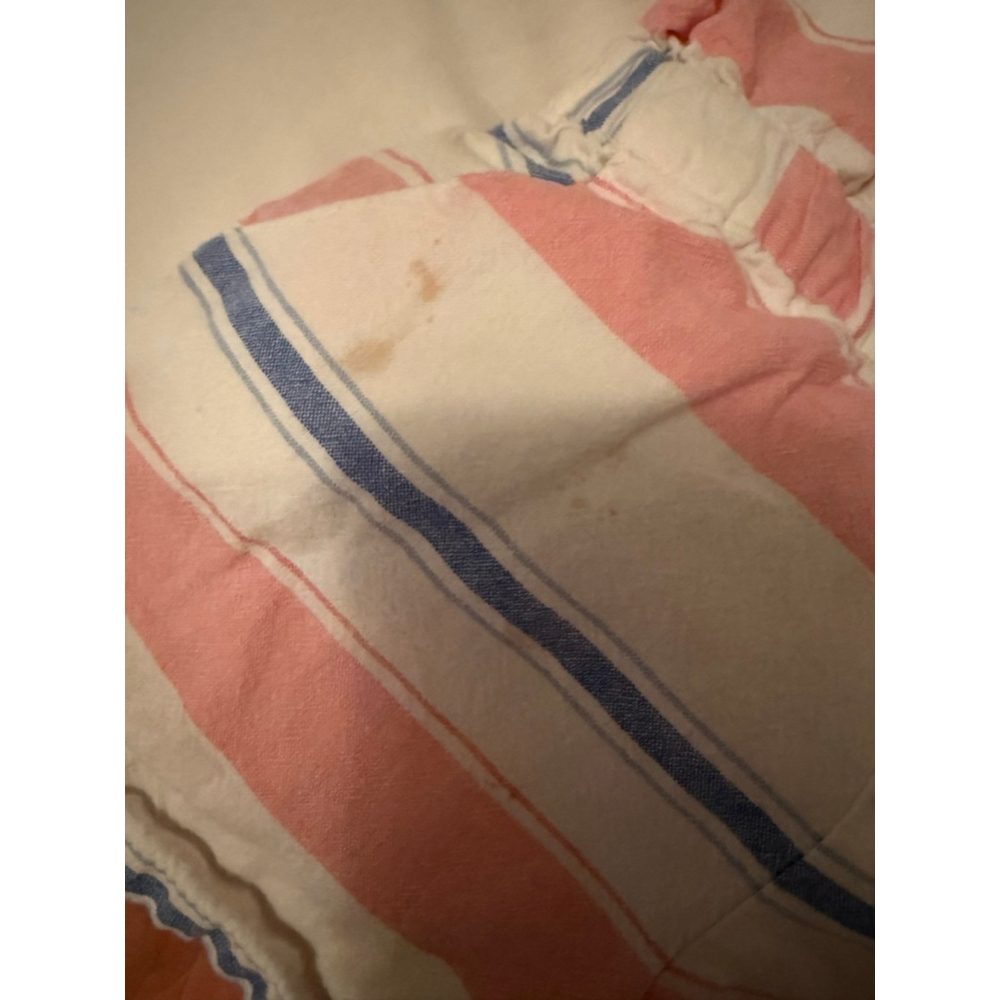 Girls Sergent Major Romper Size 3ANS White Pink Blue Striped - Picture 4 of 9